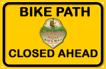 Hockhocking_Adena_Bikeway CLOSED Sign